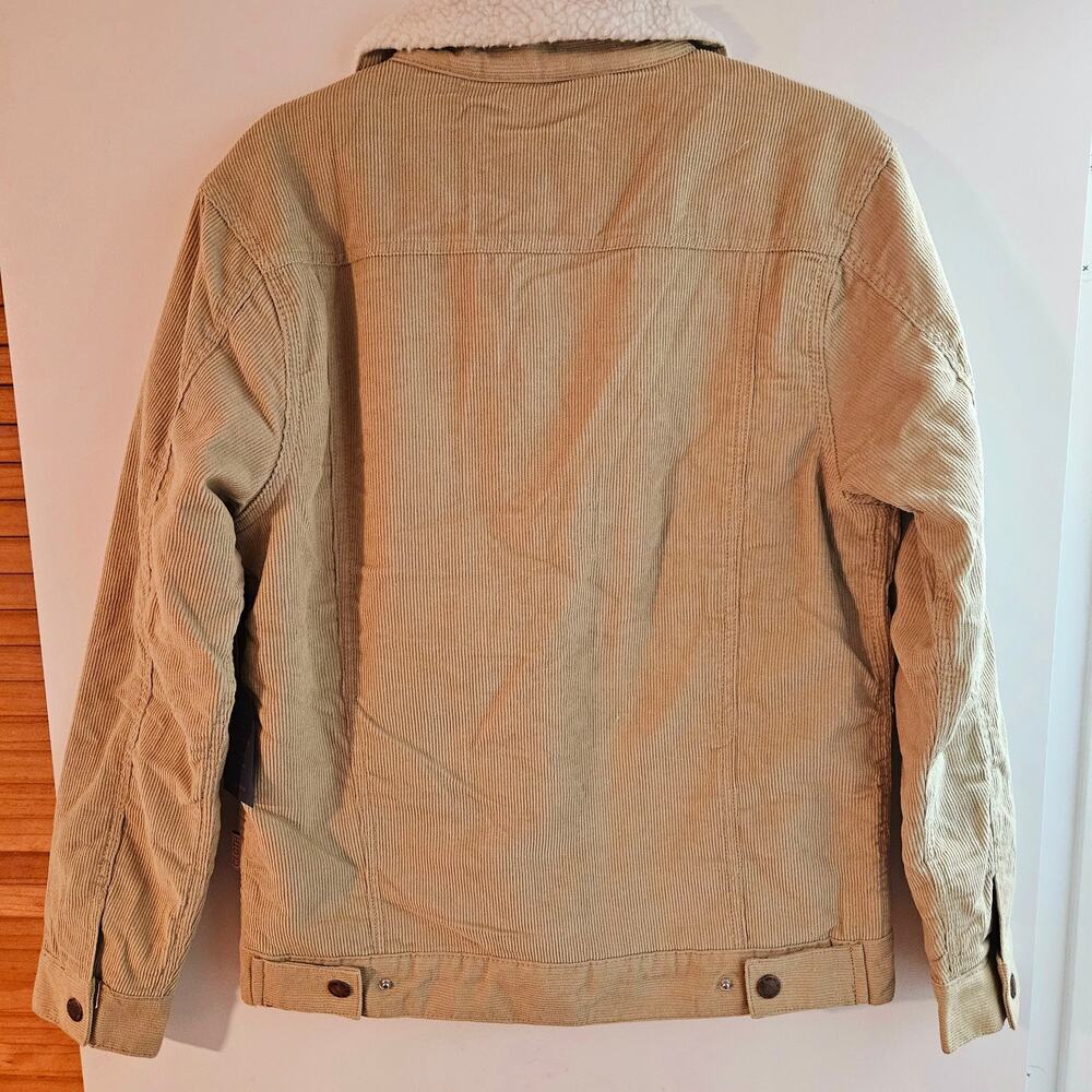 Brand New Unisex Brooklyn Clothing Jacket Beige/Tan Size Small Runs (in men's) - Picture 9 of 9